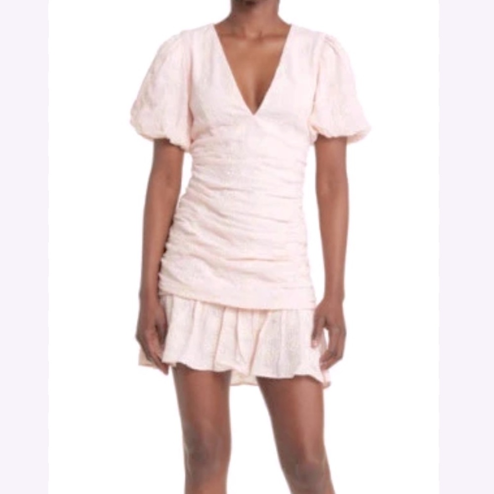 Floret Studios NWT eyelet soft pink mini dress size XS